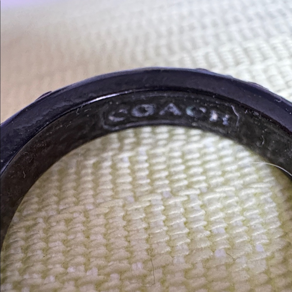 Vintage Coach Crystal-Studded Stacking Ring Set - Picture 3 of 6